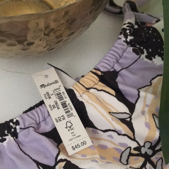 Madewell Second Wave String Bikini Bottom in Blossom Power NWT - Picture 3 of 5